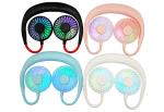 Protable hand free rechargeable USB Mini necklace fan for sports cool with