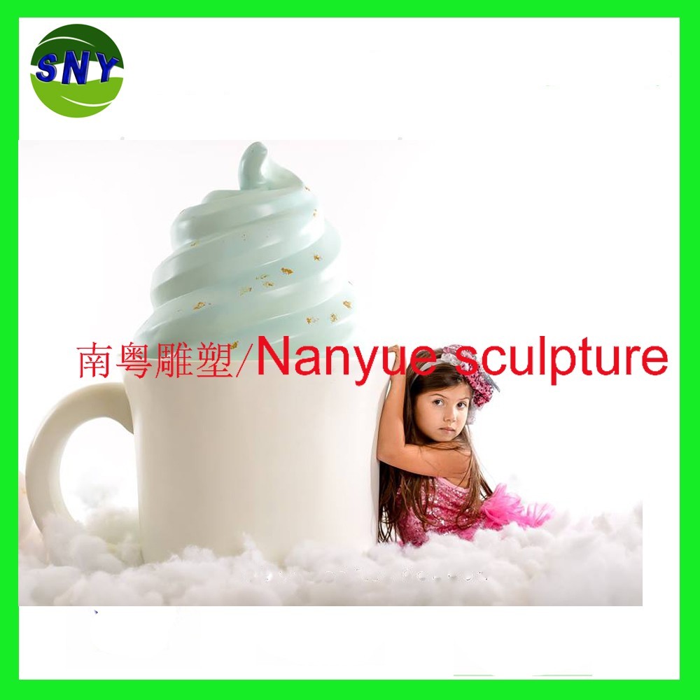 customize size fiberglass icecream as decoration statue in plaza hall or supermarket