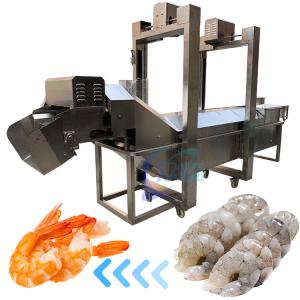 Quality Industrial Shrimp Tunnel Cooker , SUS304 Prawn Automatic Tunnel Cooking Line wholesale
