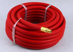 Quality Red Rubber Air Hose with BSP Or NPT Fittings , Rubber Air Line BP 900 / 1200 Psi wholesale