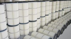 Quality White Color Gas Turbine Filters / Dust Extractor Industrial Cartridge Filter wholesale