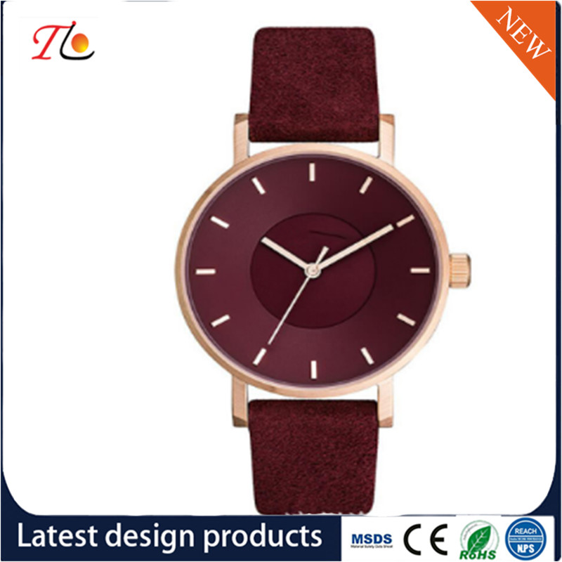 wholesale customization Pu watch alloy case quartz watch fashion watch Gradient blue watch elegant style Monochrome