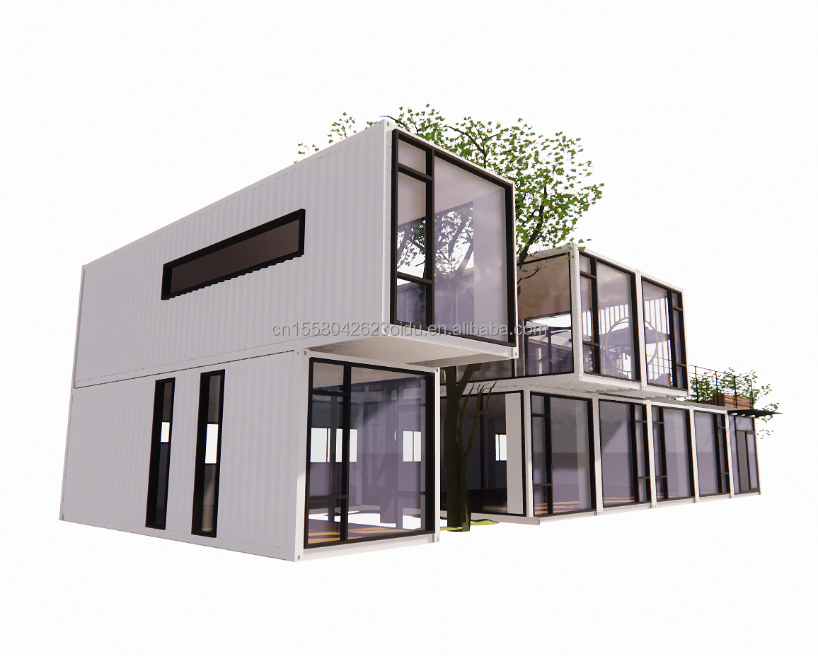 Container Mobile House School Cafeteria Flat Packaging with Customized Color and Design