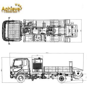 Quality PTO Driven Truck Mounted Concrete Line Pump AI-50CLPP 40M³/H For Australia wholesale