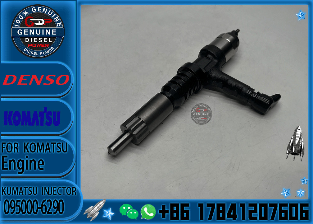 Diesel Common Rail Fuel Injector 095000-6290 6245-11-3100 For Komatsu 6D170 Engine
