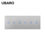 228 Type 222Gang Stylish Tempered Glass Touch Light Switch Wifi Smart Light