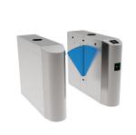 Electronic Pedestrian Barrier Gate SUS304 Speedgate Turnstile With Led Arrow