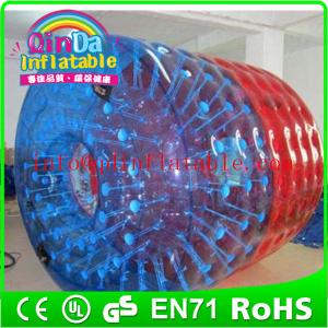 Quality QinDa Inflatable New water toys water walking roller Water Roller For Kids wholesale