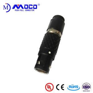 Quality 2B 16 way black chrome male straight circular push pull connectors wholesale