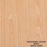 Engineered Birch Wood Veneer 205S/205C Grade A For Interior Export Standard For