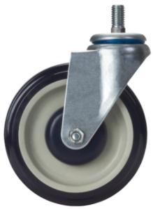 Quality 5 Inch American Shopping Cart Blue PU Wheels wholesale