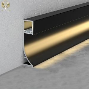 Quality Illuminated Aluminum Skirting Profile Extrusion Board Cove Shape wholesale