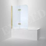 OEM ODM Tempered Glass Shower Enclosure Hinged Folding Bathtub Screen