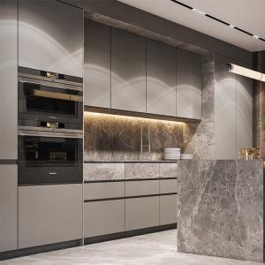 Quality Modern Home Bar E0E1 Marble Top Kitchen Cabinets Marble Kitchen Units wholesale
