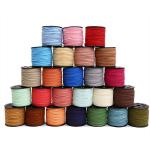 Suede Leather Velvet Wired Ribbon 3mm Double Sided Velvet Ribbon