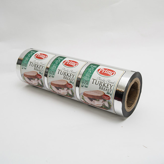 Printed Lidding Film Easy Peel PET/VMPET/PE seal to thermoforming film APET/PE tray