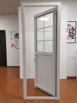 2.5mm Waterproof PVC Hinged Door Tempered Glass Pvc Swing Door For Toilet