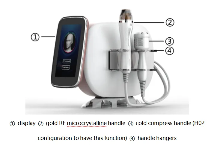 Portable Radio Frequency Facial Machine Face Lifting Eliminar El Enrojecimiento Skin Whitening For Beauty Salon