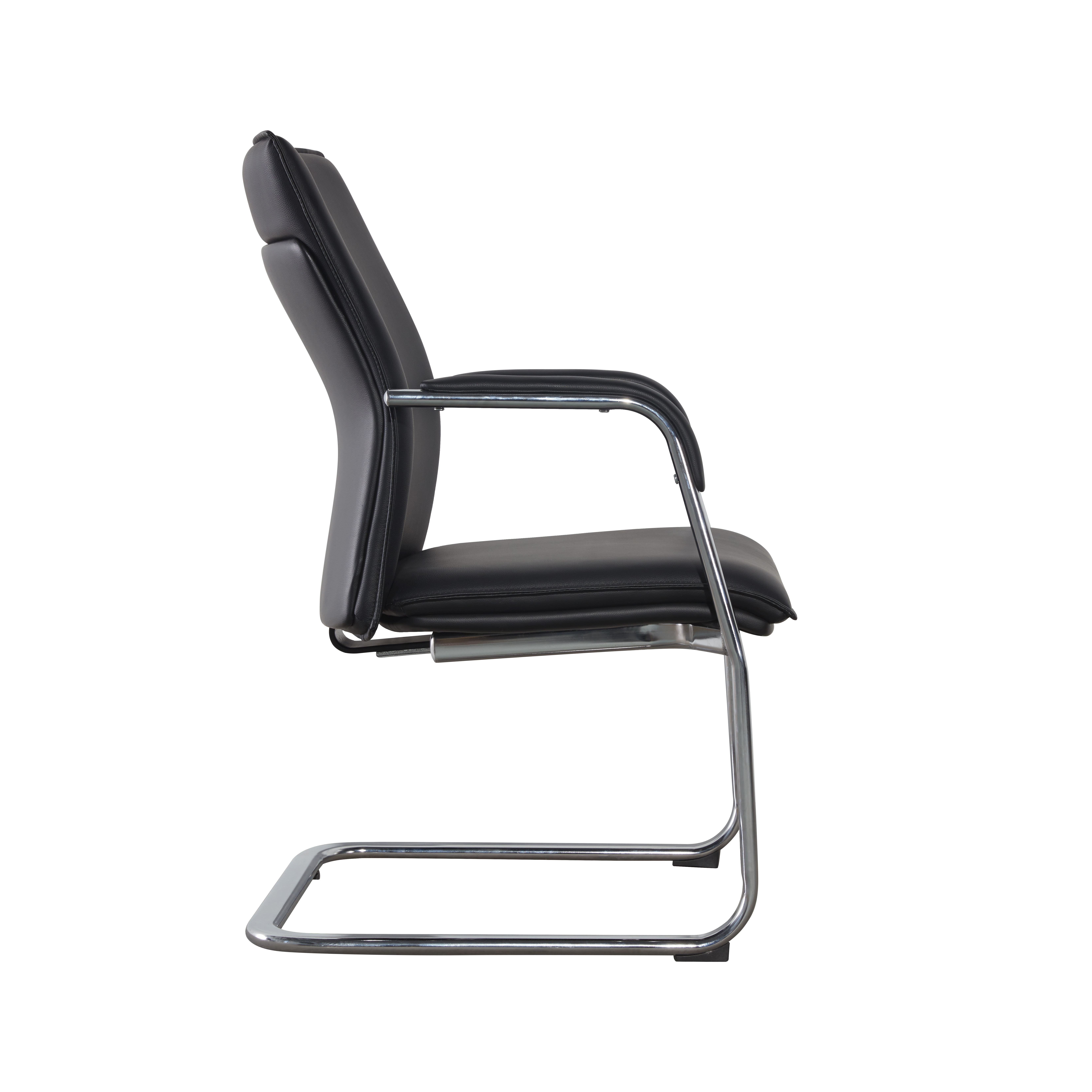 6020 Metal Real Leather Executive Office Executive Computer Chair Tilt Swivel 3D