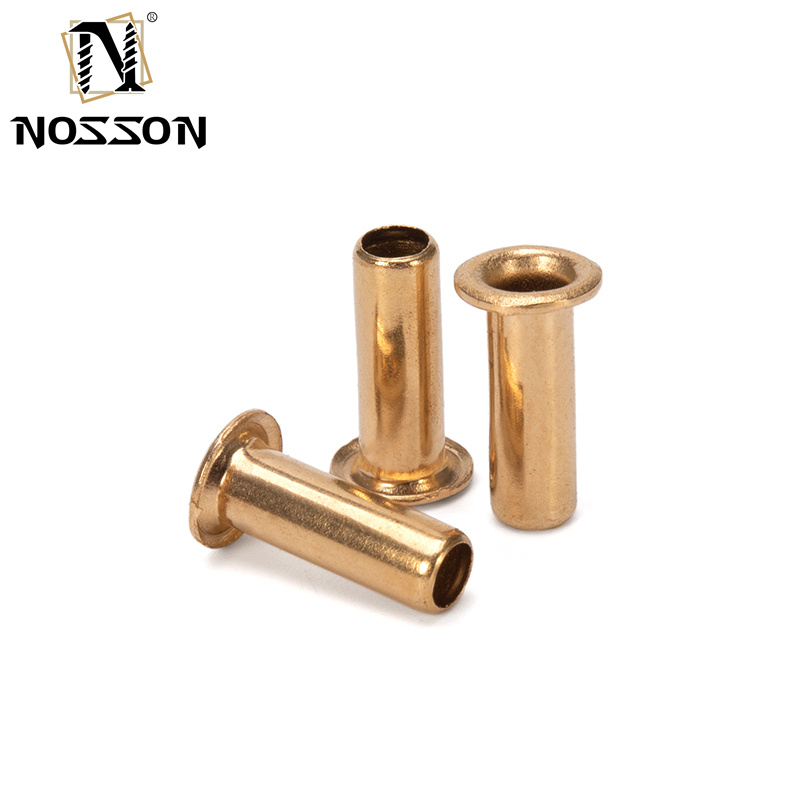 ANSI/ASME Standard 1.5mm 2.5mm 3mm 4mm Copper Brass or Steel Hollow Tubular PCB Rivet with Corrosion Resistant Finish