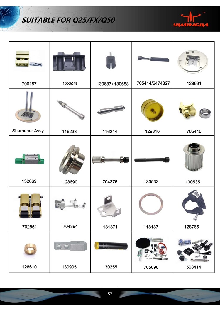 Auto Cutter Parts Bearing Part No 101838 For Q80 Cutter 1000H #2 Kit Accessories