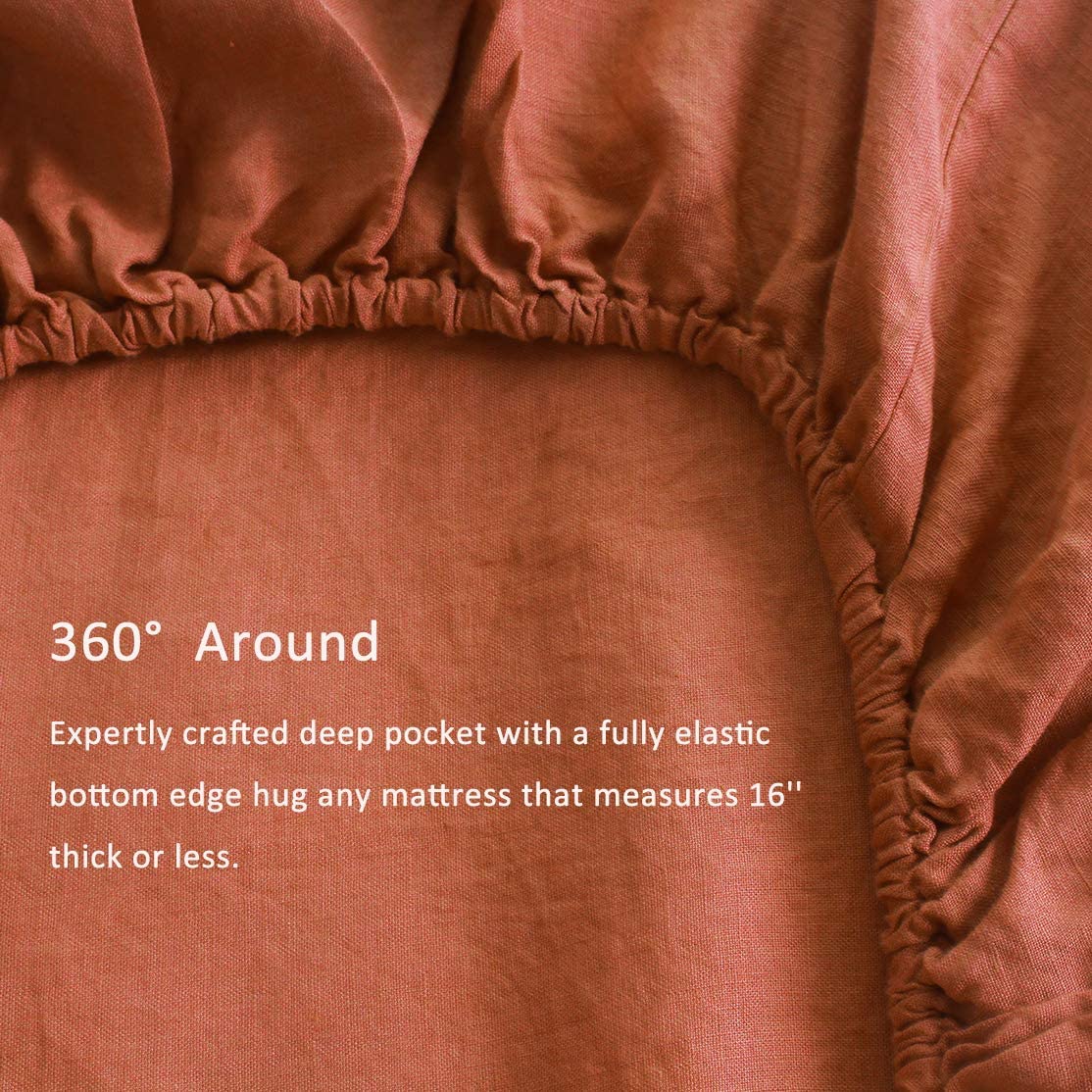 Create a Cozy Bedroom with Our All-Season 100% French Linen Sheet Set Stone Washed