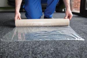 Quality Anti Humidity Oil Paint 15m 500mm Carpet Protection Film Home Remodeling wholesale