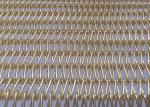 PVD Copper Curtain Metal Spiral Wire Mesh Oxidation Resistance