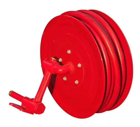 19mm Carbon Steel Fire Hose Reel With 15mm Nozzle Diameter