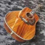Custom 41-inch all-KOA wood ebony fingerboard, dreadnought, D45 Martin style,