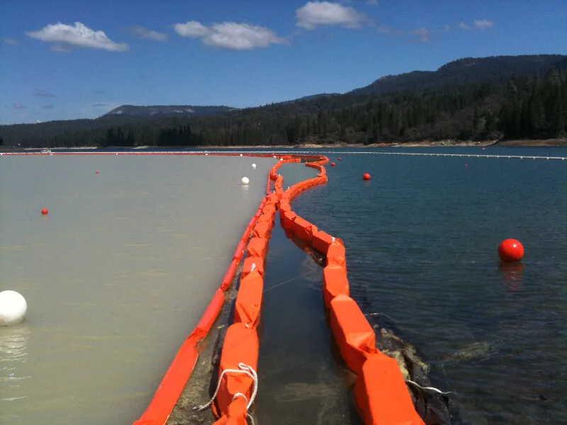 Permeable Aquatic Silt Curtain PVC Silt Curtain Boom Silt Curtain PVC Oil Boom Floating Oil Containment Fence Silt Curtain for Sale