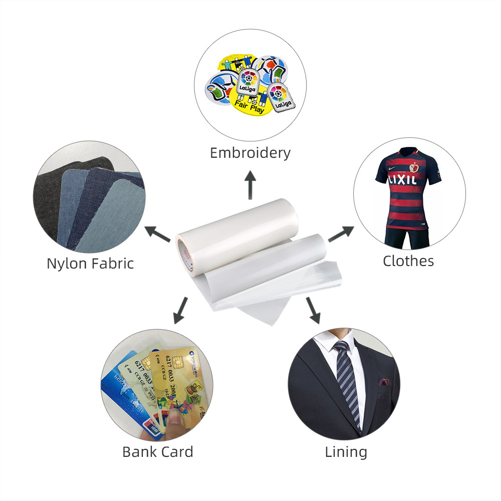 40℃ Washing Resistance thermoplastic film Hot Melt Adhesive FIlm for Textile