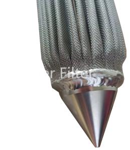 Quality High Temperature Gas Filtration Pleated Filter Element 90% Filter Rating wholesale