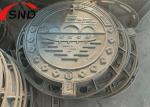 Round Heavy Duty Ductile Iron Cover With Anti Theft D400 Cover And Frame