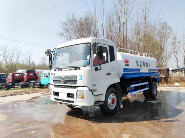 15CBM 185hp Second Hand Kinland Dongfeng Sprinkler Water Tank Truck Used Water