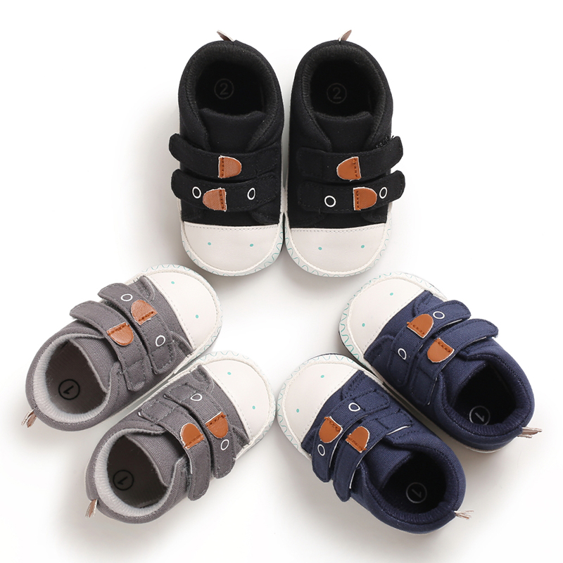 Hot selling Canvas sport Cute soft 0-2 years boy girl outdoor sneaker baby shoes boy