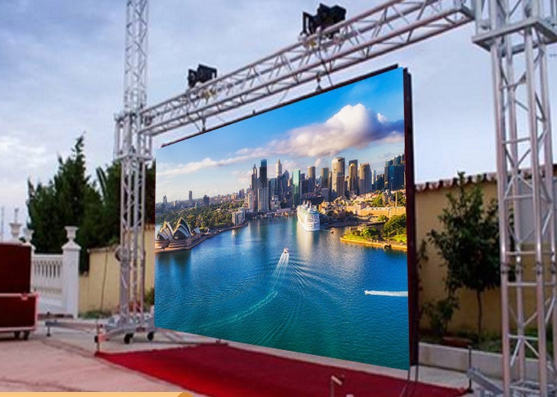 P4 SMD3535 Outdoor Full Color LED Display Fixed Use Waterproof Cabinet