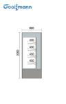Front Open Air Curtain Display Cooler