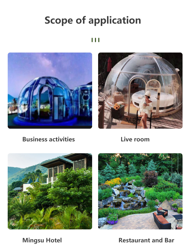 Bubble House Outdoor Star Room Wedding Venue Transparent Barbecue Tent Room Homestay