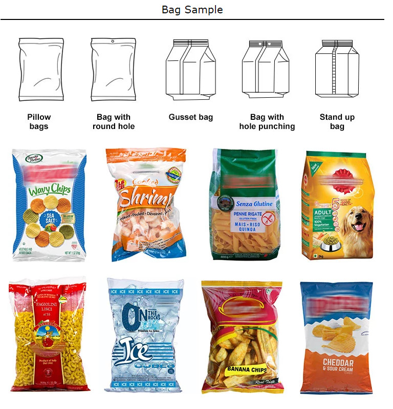 Touch Screen 70 Bags / Min Automatic Granule Packing Machine