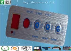 Quality Waterproof Membrane Switch Touch Panel Overlay Red Window Silver Contact Pad wholesale