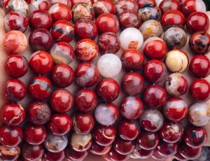 Quality Red Jasper Round Bead Natural Crystal Gemstone Different Bead Size Loose Bead Strands for DIY Jewelry Making wholesale
