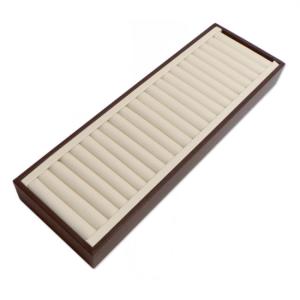 Quality Chocolate Beige Jewelry Storage Trays 21 Bangles Big Display Tray Flexible Combination wholesale