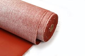 Quality 1.5mm Silicone Coated Fiberglass Cloth Fireproof Gasket For Steel Works wholesale