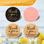 Thank You Round Stickers For Supporting My Small Business Adhesive Labels, 3
