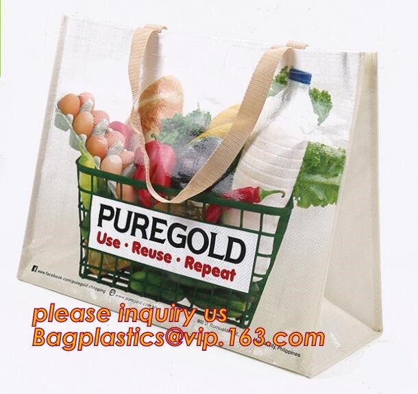 Fashion WaterProof PP Woven Laminated Handle Shopping Bag,fashion laminated reusable pp woven big shopping woven bag