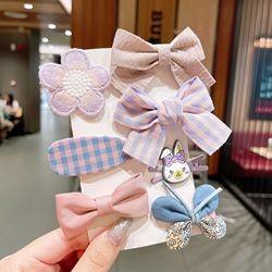Quality Cute Bridal Childrens Hair Accessories Clips Cartoon Princess Sweet Baby Girl Bow wholesale