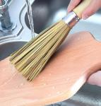 Scrubbing 11.8 Inch Bamboo Dish Scrub Brush Home Restaurant Kitchen Tool