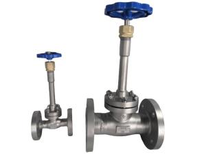 Quality LNG LN2 LAr2 Flange Type Long Stem Cryogenic Globe Valve wholesale