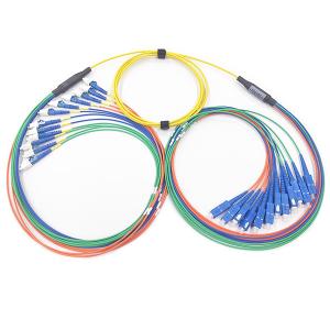 Quality 12C Pre Terminated Multi Fiber Cables SC / UPC - LC / UPC SM LSZH Material wholesale